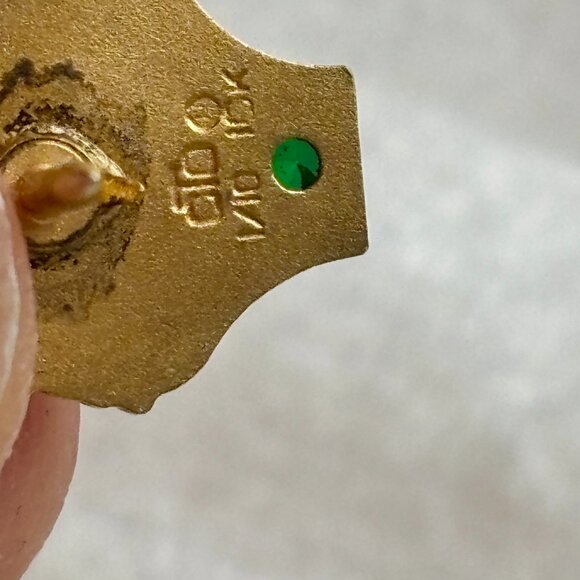 Vintage Letter F Initial Pin- Tie Tack 1/10K Gold - Picture 5 of 8